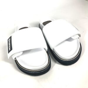 LOUIS VUITTON Sandals leather white Shoes shoes logo 39 | AlmaBagz