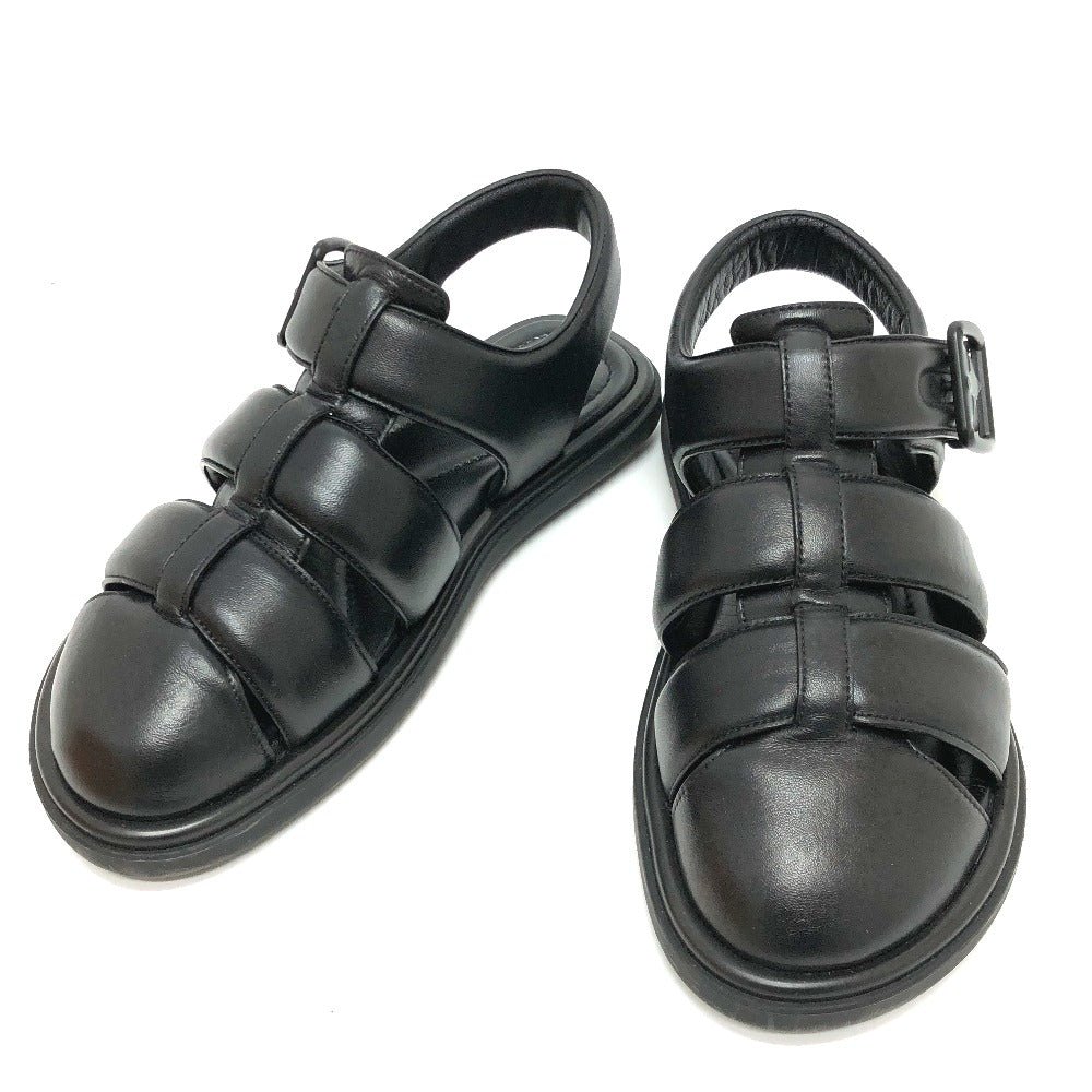 LOUIS VUITTON Sandals 1ACVTR leather black LV Venice Line Sandals 6.5 | AlmaBagz - Image 15