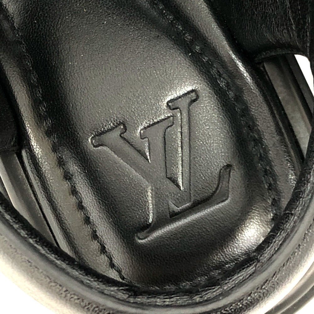 LOUIS VUITTON Sandals 1ACVTR leather black LV Venice Line Sandals 6.5 | AlmaBagz - Image 10