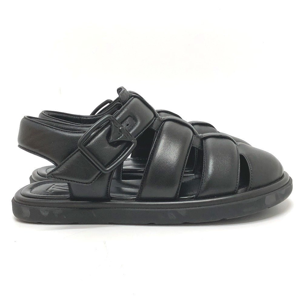 LOUIS VUITTON Sandals 1ACVTR leather black LV Venice Line Sandals 6.5 | AlmaBagz - Image 3
