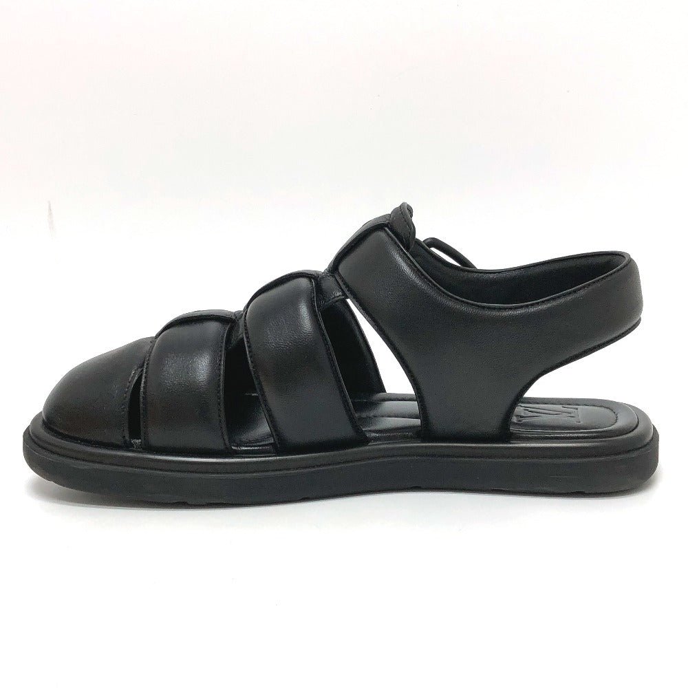 LOUIS VUITTON Sandals 1ACVTR leather black LV Venice Line Sandals 6.5 | AlmaBagz - Image 7