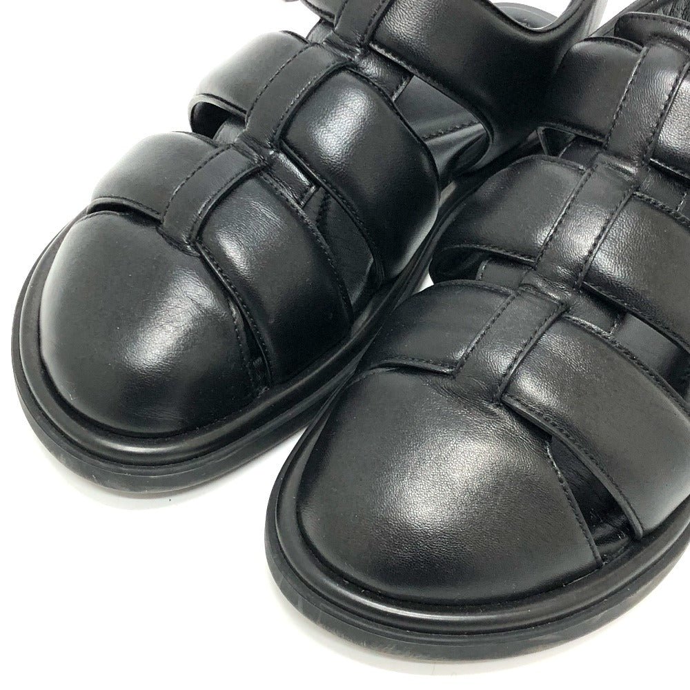LOUIS VUITTON Sandals 1ACVTR leather black LV Venice Line Sandals 6.5 | AlmaBagz - Image 8