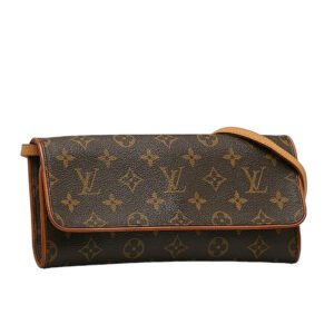 Louis Vuitton Monogram Pocket Twin GM Shoulder Bag M51852 Brown PVC Leather Lady Louis Vuitton | AlmaBagz