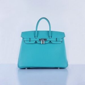 Hermes Birkin 35cm Togo Leather Handbags Emerald Green Silver | AlmaBagz
