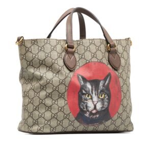 GUCCI GG Supreme Mystic Cat Satchel | AlmaBagz