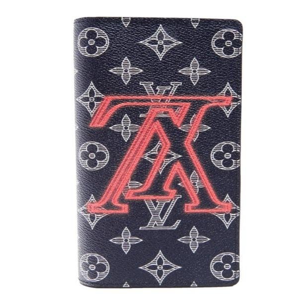 Louis Vuitton Brazza Wallet Monogram Upside Down Canvas Infrarouge Initials | AlmaBagz