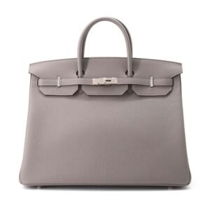 HERMES Birkin Gris Meyer Togo Leather Size 40 | AlmaBagz