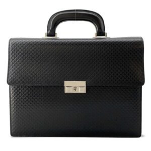 GUCCI Diamante Briefcase Black 201849 Leather | AlmaBagz