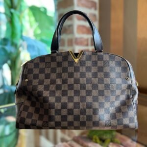 LOUIS VUITTON Damier Ebene Canvas Kensington Bowling Bag | AlmaBagz