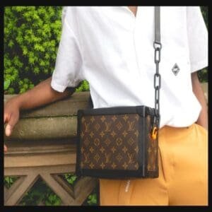 Louis Vuitton Soft Trunk Monogram Coated Canvas Black Trim | AlmaBagz