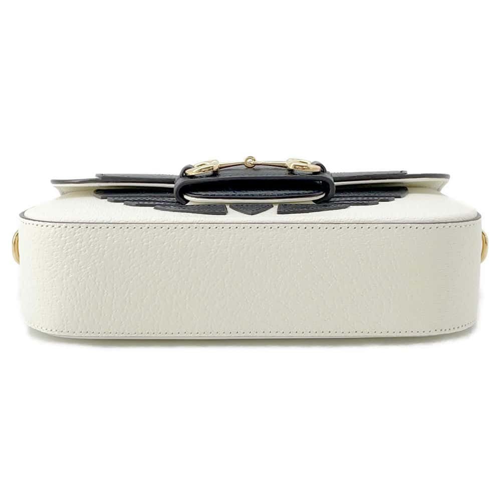 GUCCI Adidas Horsebit1955 White/Black 722009 Leather Size Small | AlmaBagz - Image 3