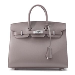 HERMES Birkin Sellier Etain Epsom Size 25 | AlmaBagz