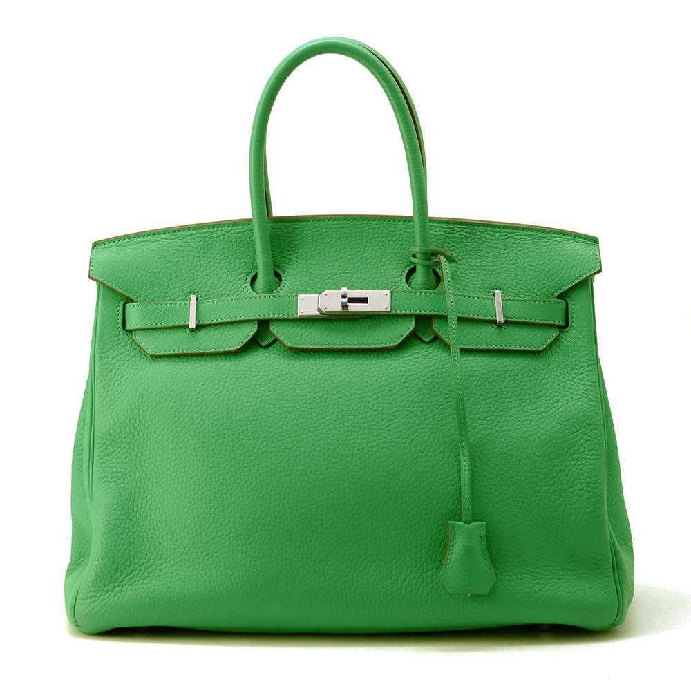 HERMES Birkin Bamboo Taurillon Clemence Size 35 | AlmaBagz