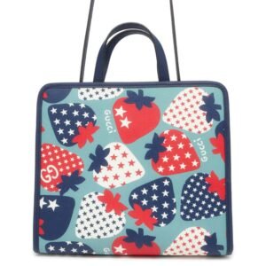 GUCCI Children's Yuko Higuchi 2way Tote Bag Navy/Multicolor 630542 PVC Leather | AlmaBagz