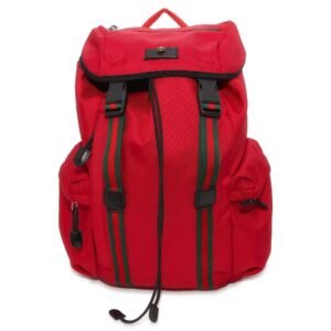 GUCCI Cherie Line Cat Head Backpack Red 429037 Canvas Leather | AlmaBagz