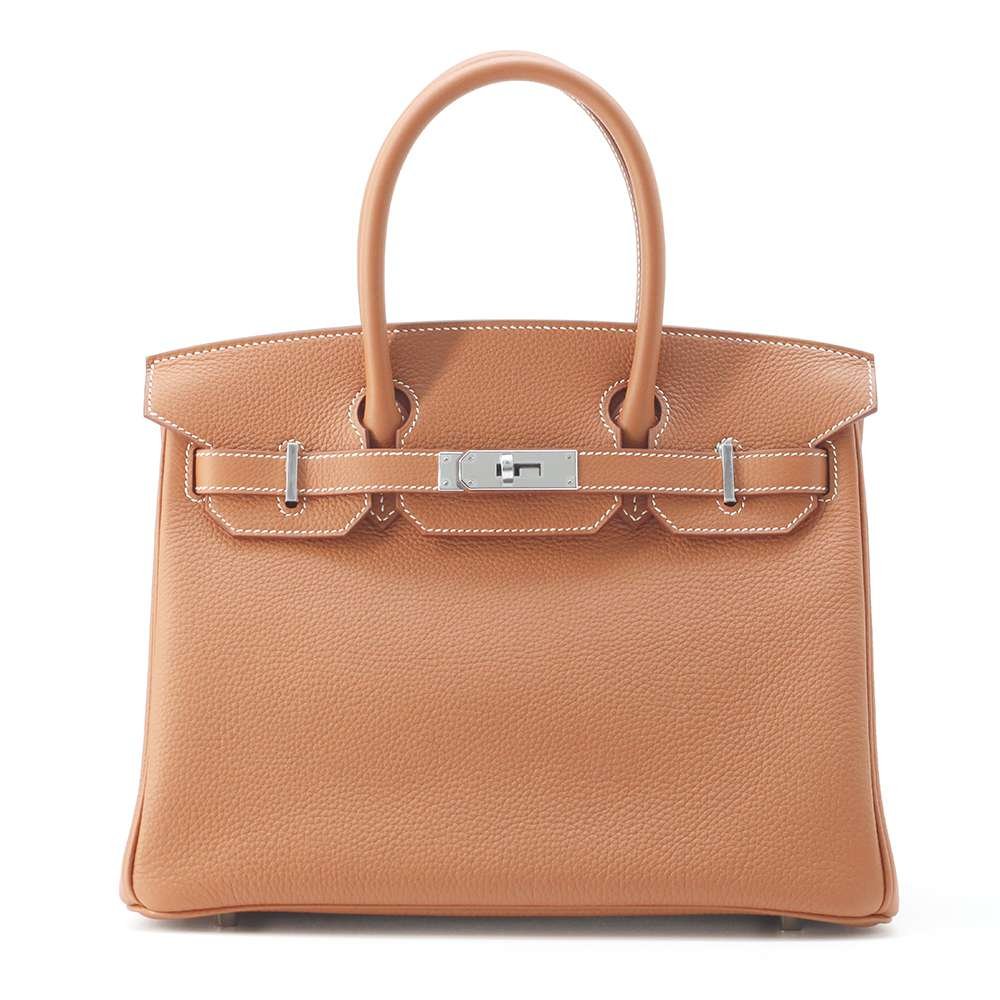 HERMES Birkin Gold Togo Leather Size 30 | AlmaBagz
