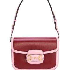 Gucci Horsebit 1955 Shoulder Bag, Red Calfskin, Small | AlmaBagz