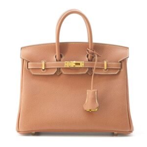 HERMES Birkin SPO Gold/Lime Togo Leather Size 25 | AlmaBagz