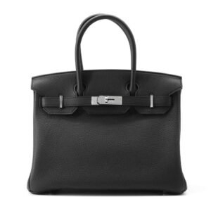 HERMES Birkin Black Togo Leather Size 30 | AlmaBagz