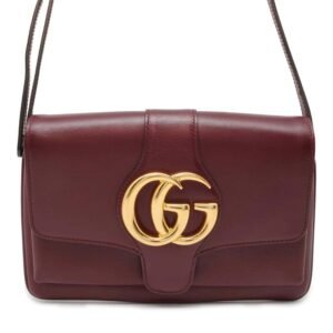 GUCCI GG Marmont Ally Shoulder Bag Bordeaux 550129 Leather Size Small | AlmaBagz