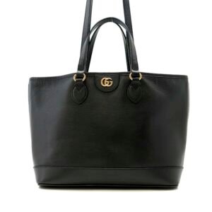 GUCCI Tote Bag Black 765043 Leather Size Small | AlmaBagz
