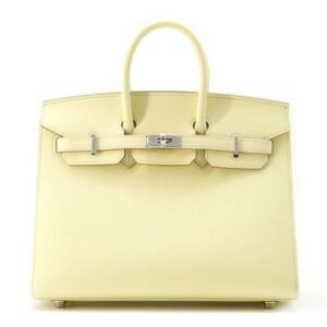 HERMES Birkin Sellier Jaune Milton Epsom Size 25 | AlmaBagz
