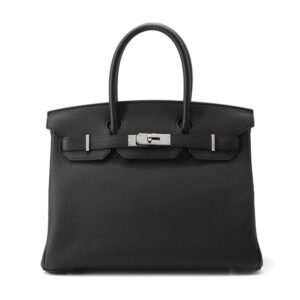HERMES Birkin Black Togo Leather Size 30 | AlmaBagz
