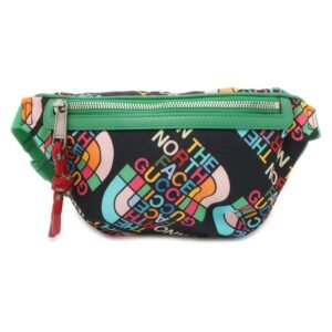 GUCCI North Face Collaboration Crossbody Bag Black/Multicolor 650299 Nylon | AlmaBagz