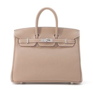 HERMES Birkin Etoupe Togo Leather Size 25 | AlmaBagz