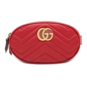 GUCCI GG Marmont Crossbody Bag Red 476434 Leather | AlmaBagz