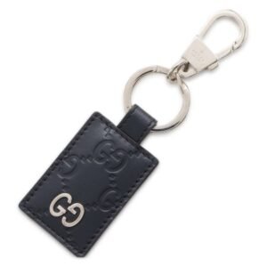 GUCCI key ring Black 478136 Leather | AlmaBagz