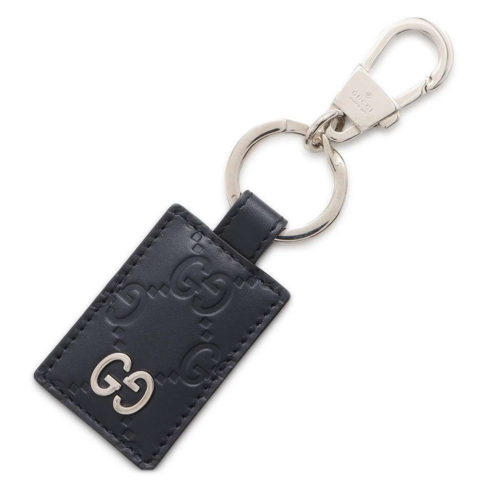 GUCCI key ring Black 478136 Leather | AlmaBagz