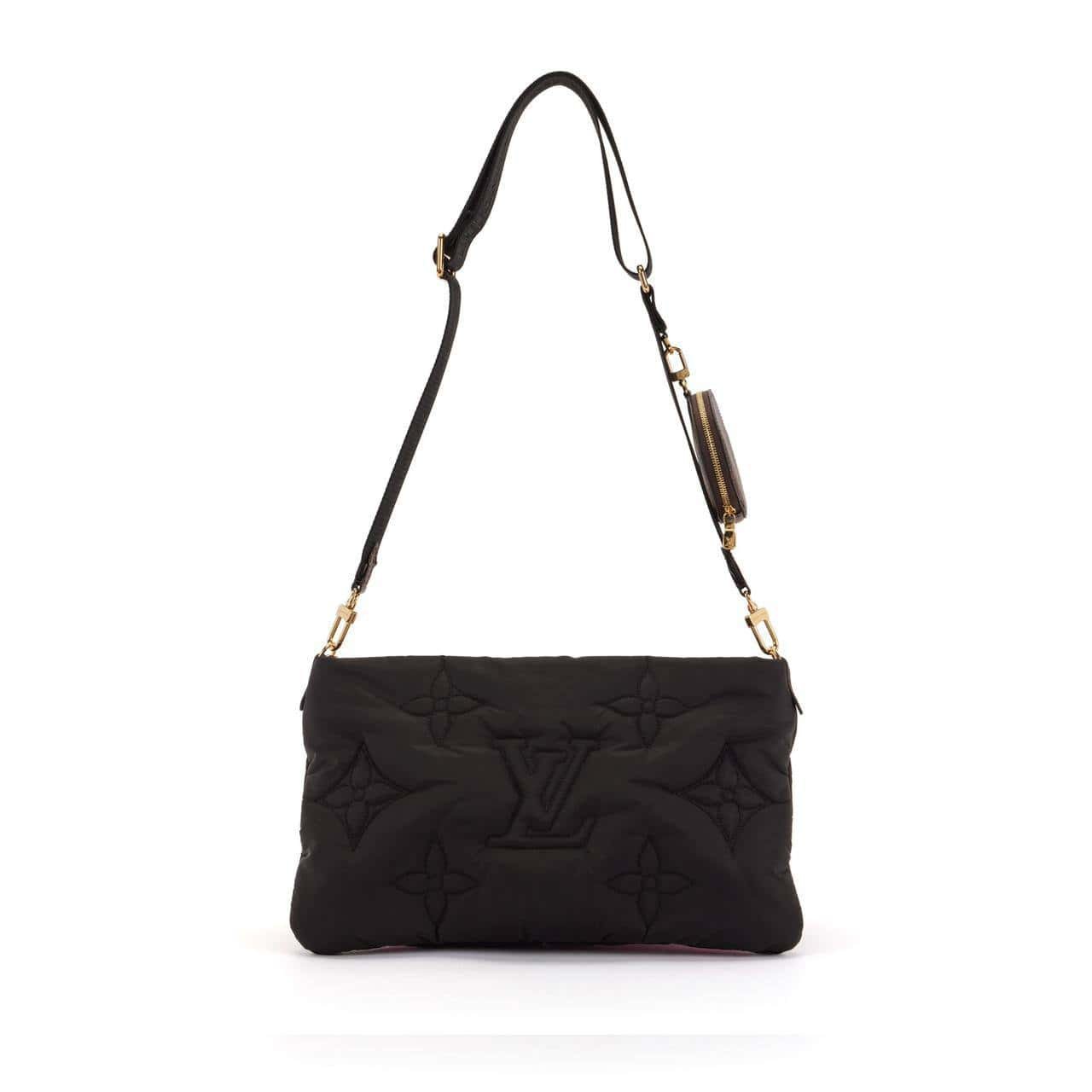 Louis Vuitton Pink and Black Monogram Econyl Nylon Maxi Multi Pochette Gold Hardware | AlmaBagz - Image 5