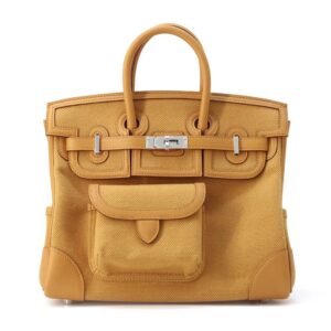 HERMES Birkin Cargo Sesame Towar Goeran Swift Leather Size 25 | AlmaBagz