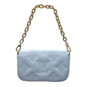 Louis Vuitton Blue Glacier Wallet on Strap Bubblegram | AlmaBagz