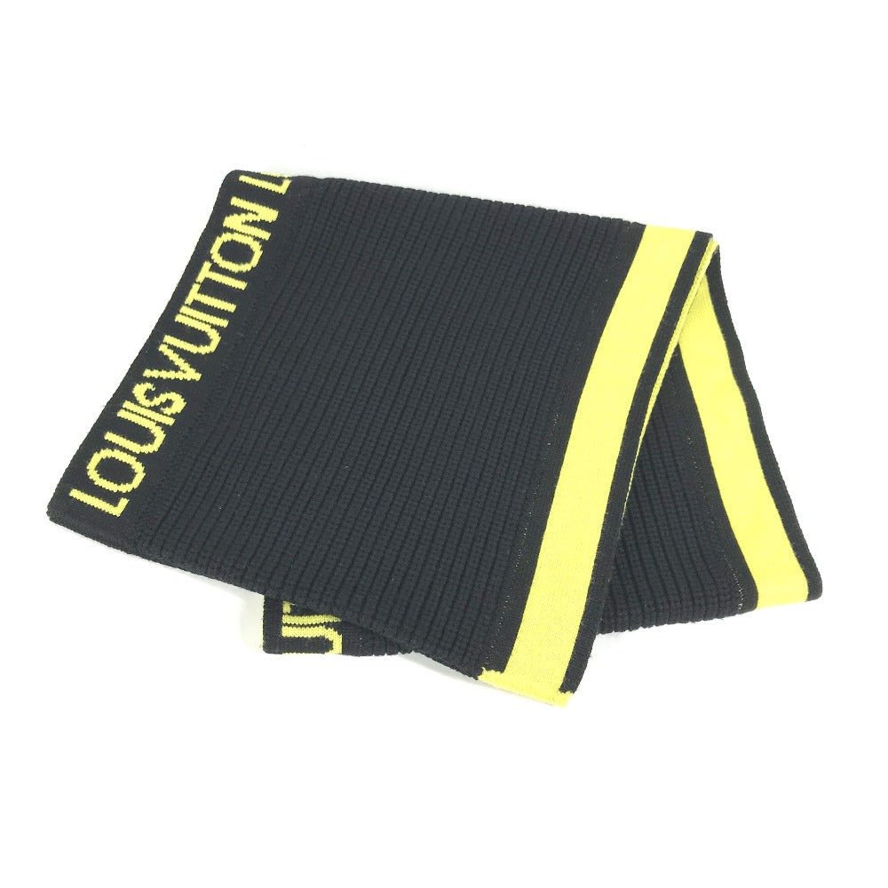 LOUIS VUITTON Scarf MP2238 wool black Snood logo | AlmaBagz - Image 15