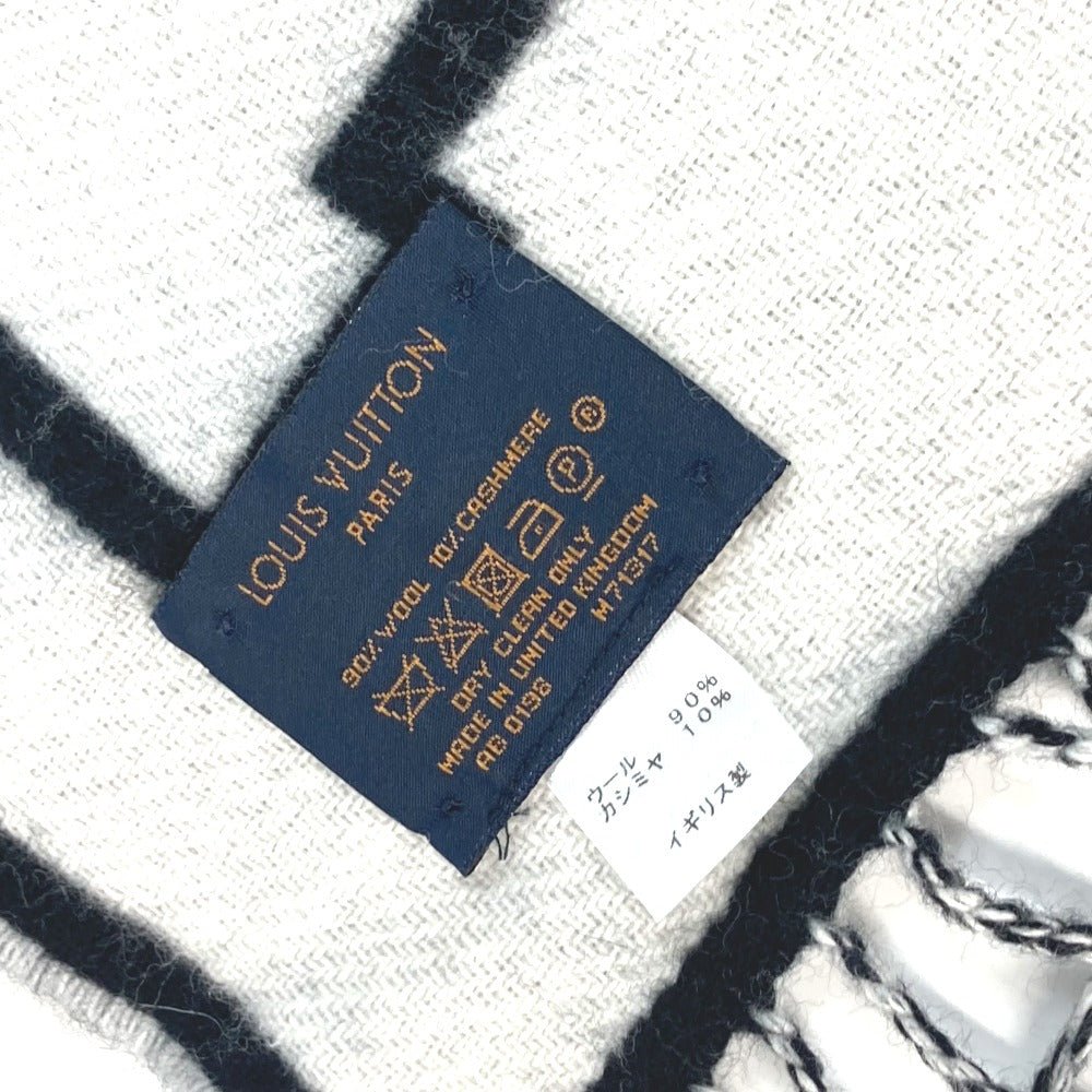 LOUIS VUITTON Scarf M71317 Wool, Cashmere black Echarpe City | AlmaBagz - Image 8