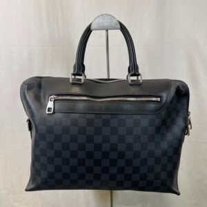 LOUIS VUITTON Damier Cobalt Porte-Documents Black Jour Bag | AlmaBagz