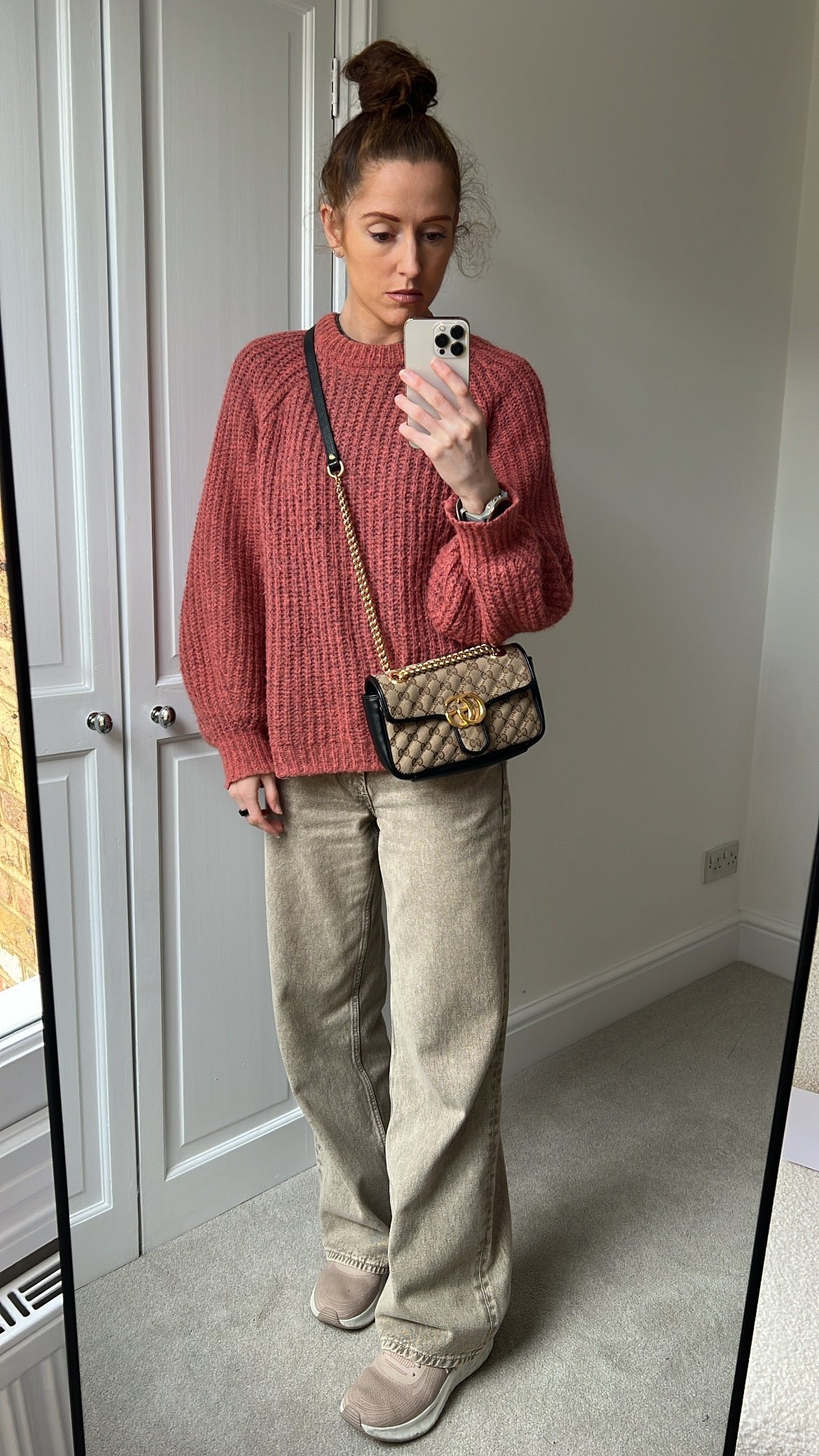 Gucci GG Beige Marmont Mini Shoulder Bag (RRP £1,470) | AlmaBagz