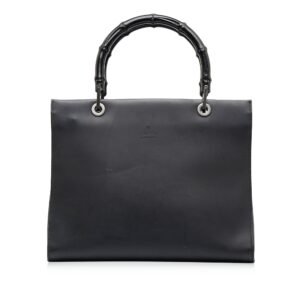 Gucci Bamboo Handbag Black | AlmaBagz