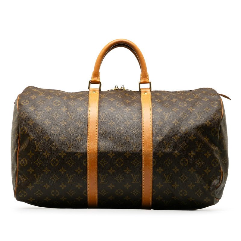 Louis Vuitton Monogram Keepall 50 Boston Bag Travel Bag M41426 Brown PVC Leather Louis Vuitton | AlmaBagz