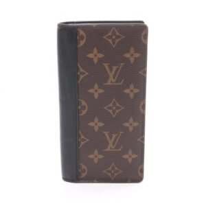 Louis Vuitton Coated Canvas Leather Long Wallet (Bi-Fold) | AlmaBagz