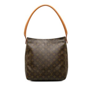 Louis Vuitton Monogram Looping Tote Shoulder Bag PVC/Leather Brown M51145 | AlmaBagz