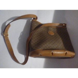 Gucci Gg Supreme Shoulder Bucket Bag Guccissima Brown Micro G Print Leather And Coated Canvas Satche | AlmaBagz