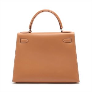 Hermes Kelly 28 Vintage Vache Natural - Stamp Square C | AlmaBagz