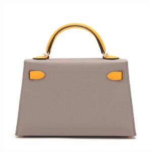 Hermes Special Order Mini Kelly Veau Epsom Etoupe | AlmaBagz