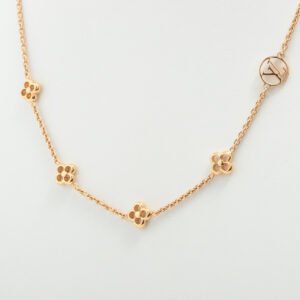 Louis Vuitton Flower Gold Necklace Costume Jewellery | AlmaBagz