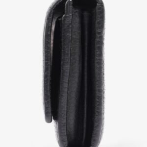 Gucci GG Marmont Continental Wallet Black Calfskin Leather | AlmaBagz