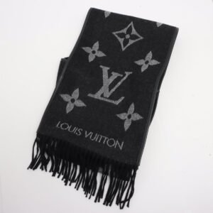 Louis Vuitton Fall For You Black Hooded Scarf | AlmaBagz