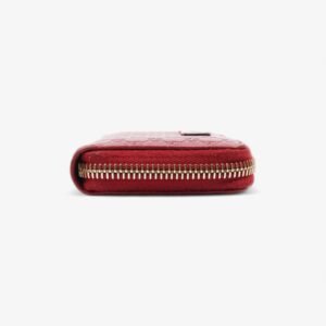 Gucci Micro Guccissima Compact Wallet Red Leather | AlmaBagz